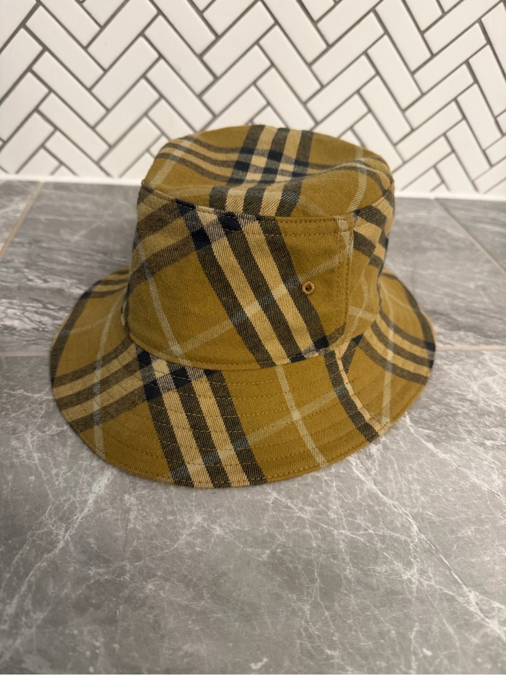 Burberry Men's Cotton Check Twill Check in Camp - Size Small - Picture 2 of 7